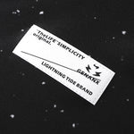 Black Universal Star Letter Graffiti Print T-Shirt