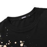 Hip Hop Ink Splash Clash Print T-Shirt