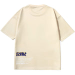 Colorful Chest Bag Letter Print Space Cotton T-Shirt