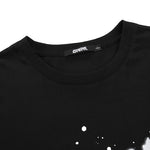Street Style Splash Ink Letter Print Half Sleeve T-Shirt