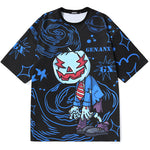 Cartoon Funny Pumpkin Zombie Print Space Cotton T-Shirt