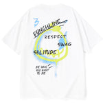 Street Style Letter Print Round Neck T-Shirt