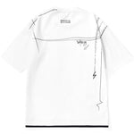 Minimalist Plain Hand-Drawn Lines Print T-Shirt