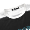 Black And White Stripe Letter Print T-Shirt