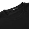 Plain Letter Print Drop-Shoulder Sleeve Cotton T-Shirt