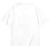 Plain Cartoon Logo Print Minimalist Cotton T-Shirt