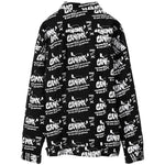 Street Style Letters Print And Graffiti Couple Jacket
