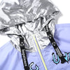 Cartoon Print Color Block Multi-Pocket Zip Couple Hooded Jacket