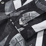 Abstract Style Painting Print Couple Lapel Jacket