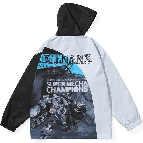 Mobile City Alpha X Genanx Collaborate Print Hooded Jacket