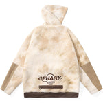 Jacquard Pockets Polar Fleece Hooded Jacket
