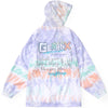Colorful Graffiti Letters Print Hooded Jacket