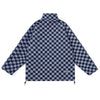 Checkerboard Print Reversible Padded Jacket