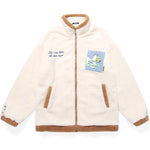Polar Fleece Color Block Patchwork Jacket