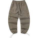 Safari Style Plain Pocket Cotton Jogger Pants