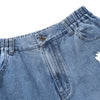 Blue Street Safari Style Print Mid-Waist Jeans