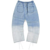 Blue Drawstring Gradient Denim Jeans