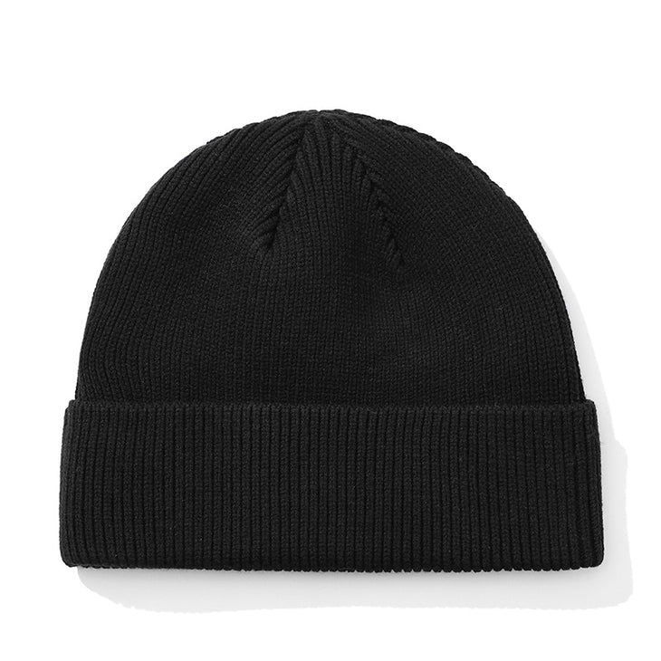 Removable Clip Logo Knitted Woolen Hat