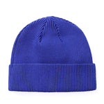 Removable Clip Logo Knitted Woolen Hat