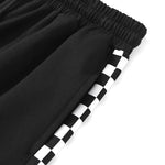Color Block Checkerboard Label Straight Shorts