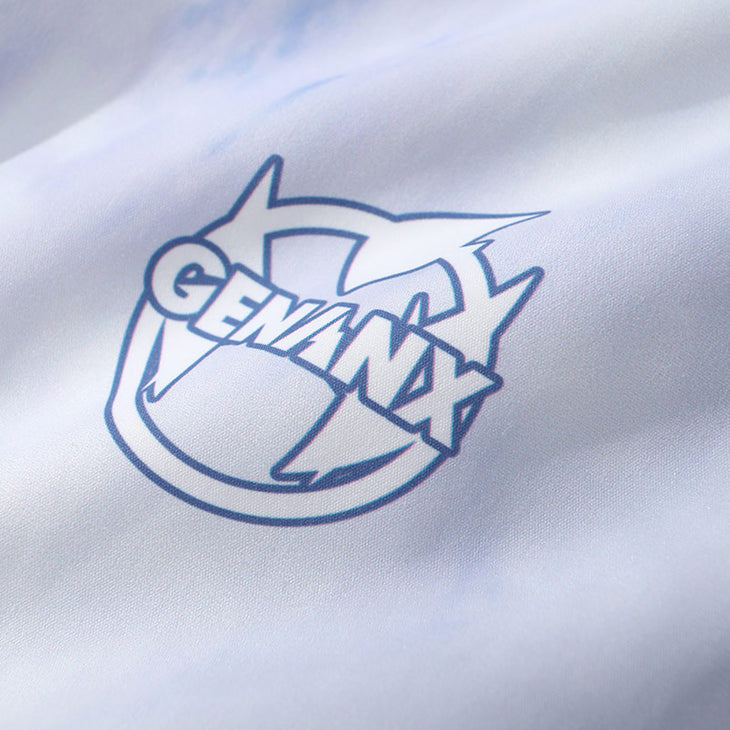 Foggy Logo Print Elastic Waist Casual Straight Shorts