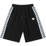 Color Block Checkerboard Print Casual Sporty Shorts