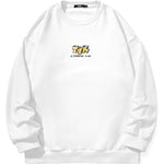 Minimalist White 3D Print Sweatshirt