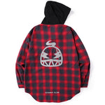 Japanese And Korean Style Plaid Hoodies