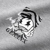Gray Fake Two Piece Zebra Print Sweatshirt