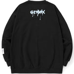 Graffiti Print Drop-Shoulder Sleeve Sweatshirt
