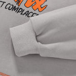 Half-Zip Print Drop-Shoulder Sleeve Sweatshirt