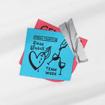 Heart Sticky Notes Funny Print Crew Neck Sweatshirt