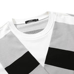 Color Block Stripe Shawl Sweatshirt