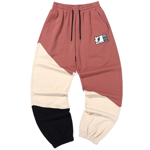 Color-contrast stitching Genanx Gaby Pure Cotton Sports Pants